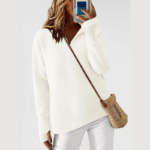 PRETTYGARDEN Women's Quarter Zip Sweater