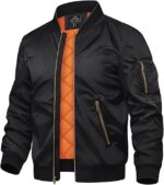 TACVASEN Men's Bomber Jacket - Fall Winter Padded Windbreaker