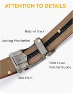 CHAOREN Men's Leather Ratchet Belt (35mm) - Customizable Fit, Effortless Style.