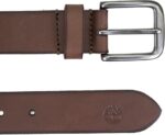 Timberland Men's 35mm Classic Buckle Leather Belt for Jeans