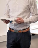 CHAOREN Men's Leather Ratchet Belt (35mm) - Customizable Fit, Effortless Style.