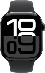 Apple Watch Series 10, 46mm, GPS, Black Sport Band