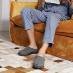 Zigzagger Men's Slip-On Moccasin Slippers: Warm, fuzzy, comfy.