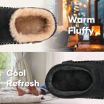 Zigzagger Men's Slip-On Moccasin Slippers: Warm, fuzzy, comfy.