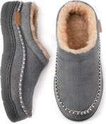 Zigzagger Men's Slip-On Moccasin Slippers: Warm, fuzzy, comfy.
