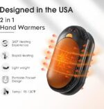 AI Hand Warmers (2 Pack) - Rechargeable, 20Hrs Heat.