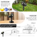 Poeland Christmas Laser Lights – Waterproof, 3 Colors (Red, Green, Blue), Outdoor