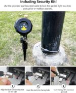 Poeland Christmas Laser Lights – Waterproof, 3 Colors (Red, Green, Blue), Outdoor