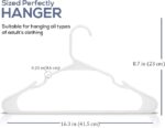 Utopia Home 50-Pack Plastic Hangers, Durable, Space-Saving.