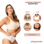 SHAPERMINT Wireless Push-Up Bra for Plus Size Women